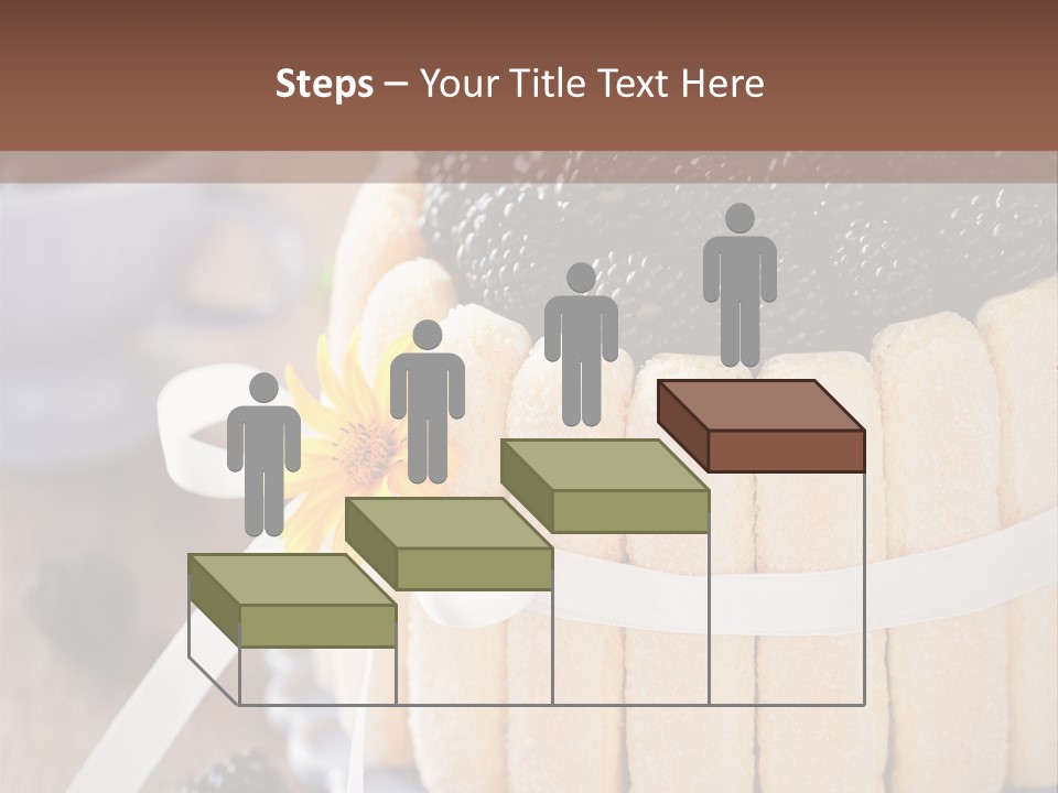 Cookie Flower Orange PowerPoint Template