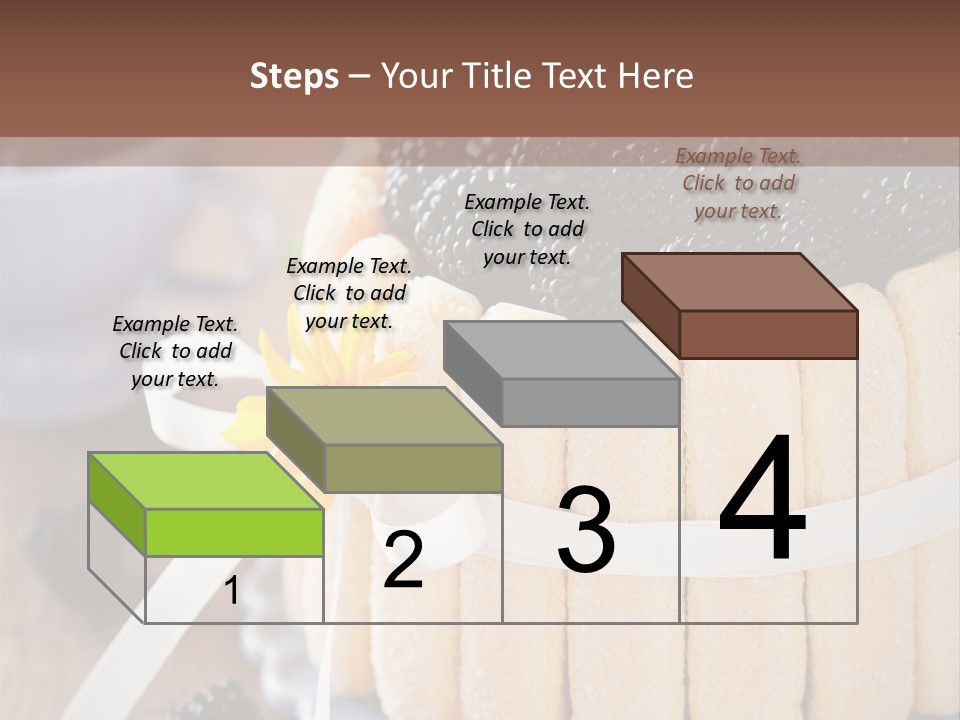 Cookie Flower Orange PowerPoint Template