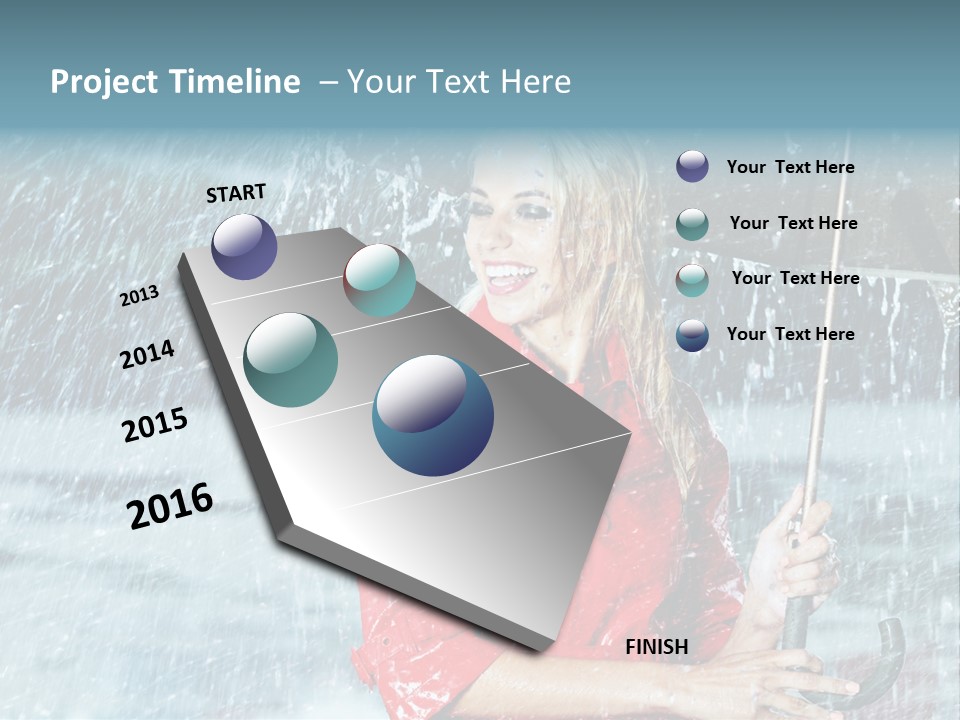 Beauty Playing People PowerPoint Template