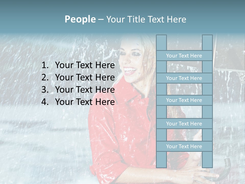 Beauty Playing People PowerPoint Template
