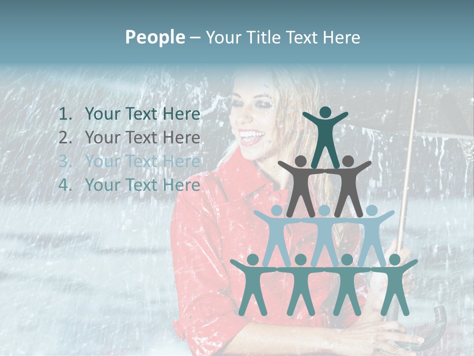 Beauty Playing People PowerPoint Template