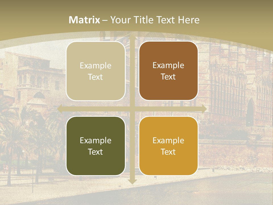 Vintage Town Green PowerPoint Template