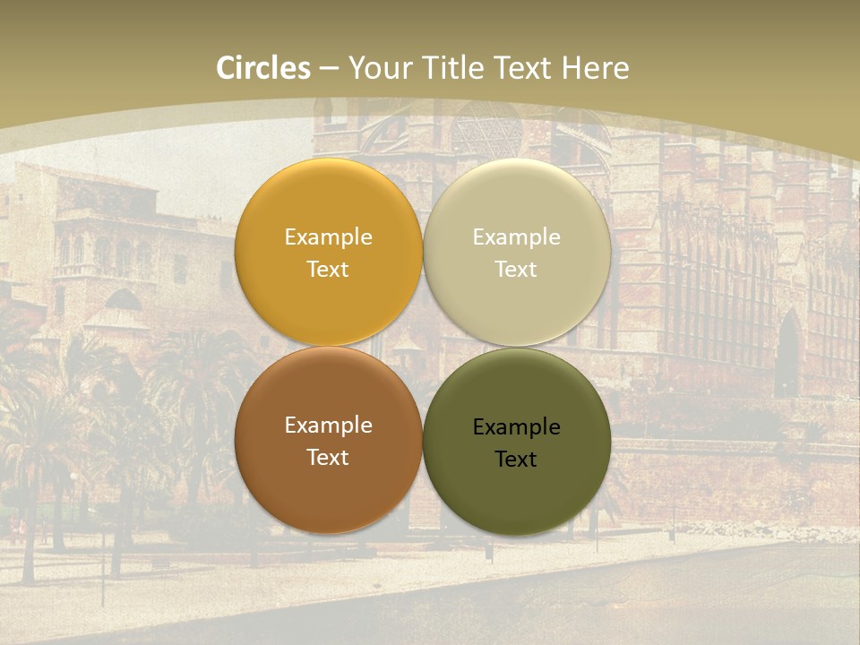 Vintage Town Green PowerPoint Template