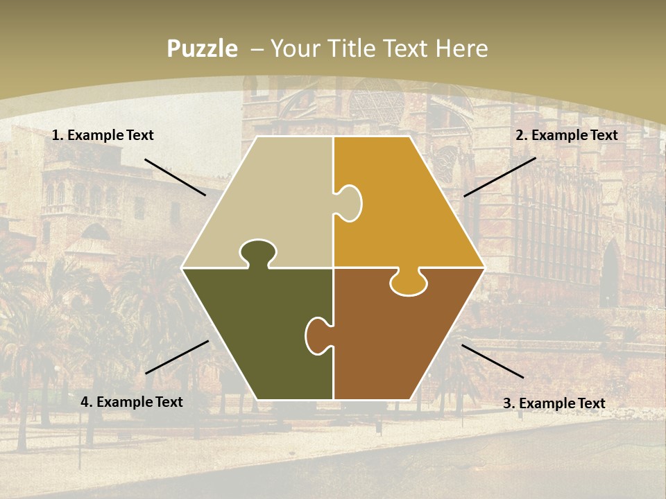 Vintage Town Green PowerPoint Template