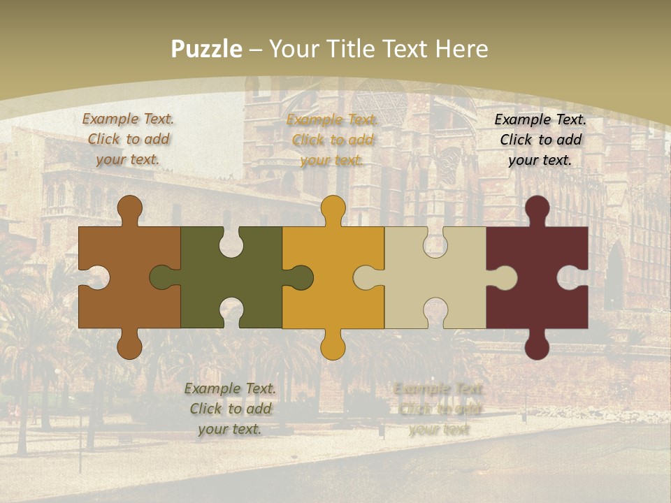 Vintage Town Green PowerPoint Template