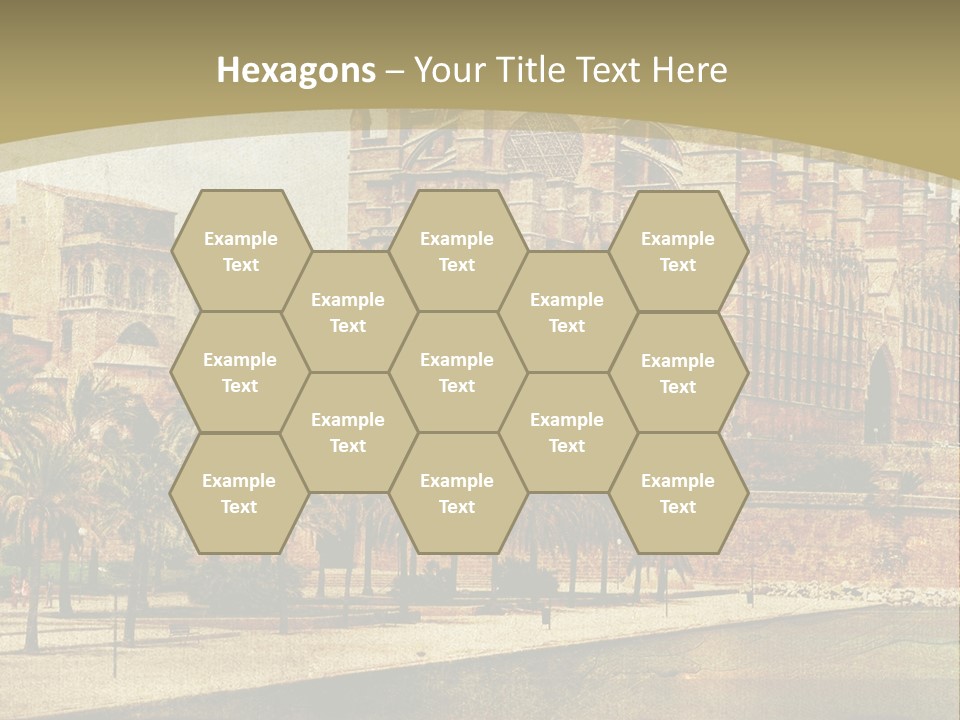 Vintage Town Green PowerPoint Template