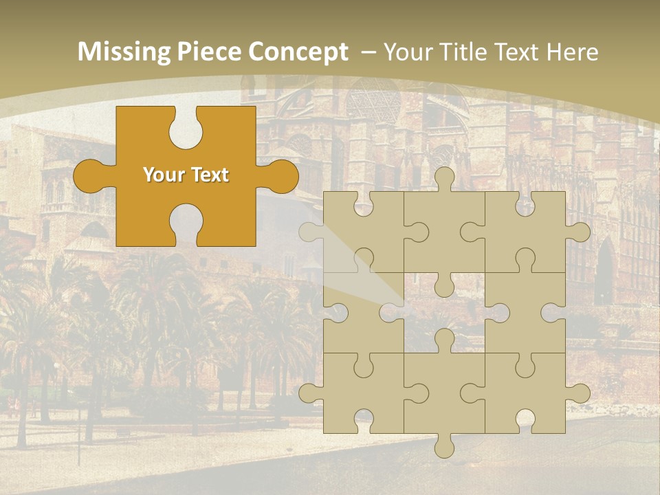 Vintage Town Green PowerPoint Template