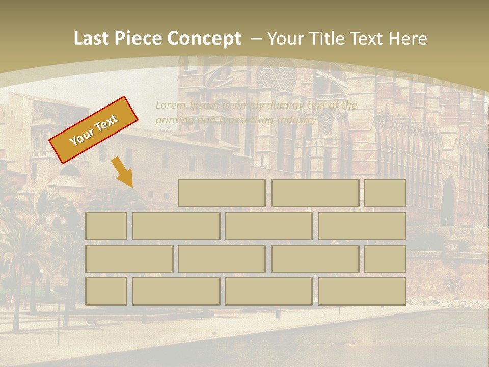 Vintage Town Green PowerPoint Template