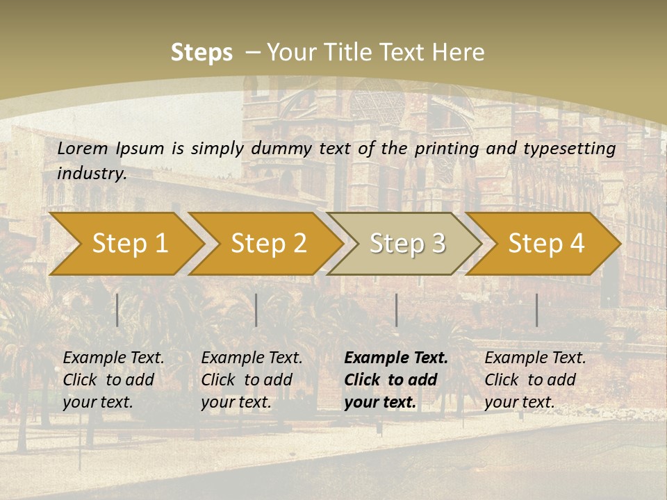Vintage Town Green PowerPoint Template