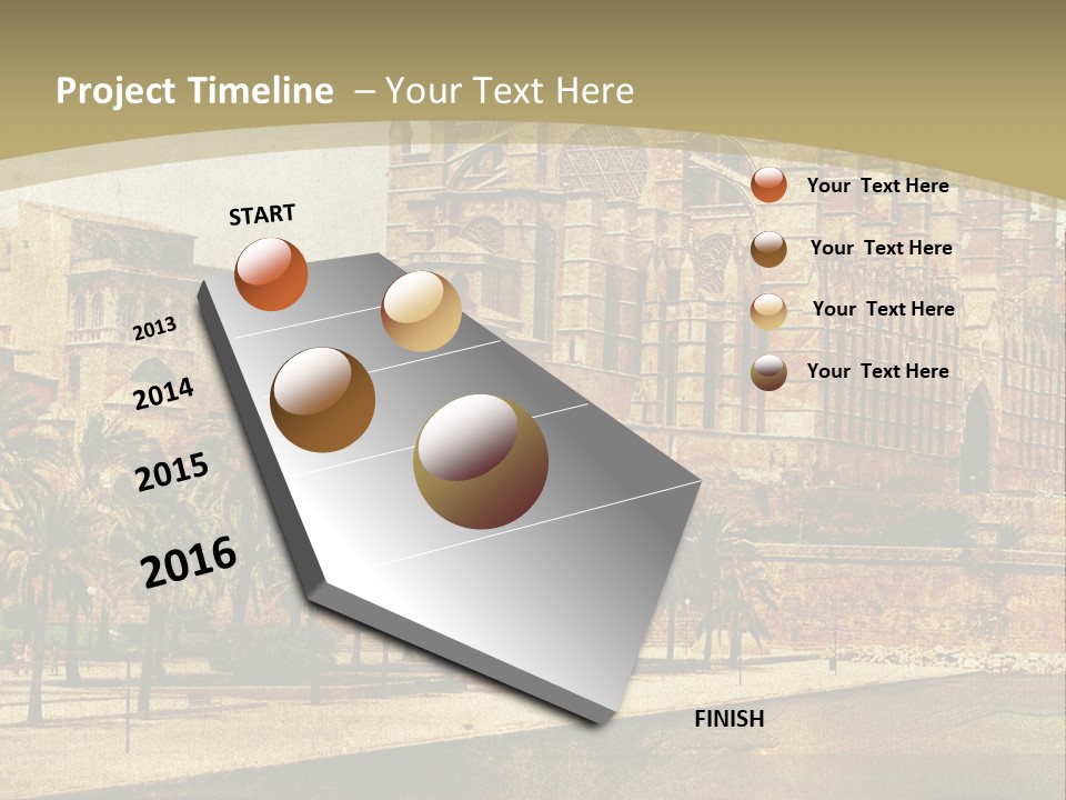 Vintage Town Green PowerPoint Template