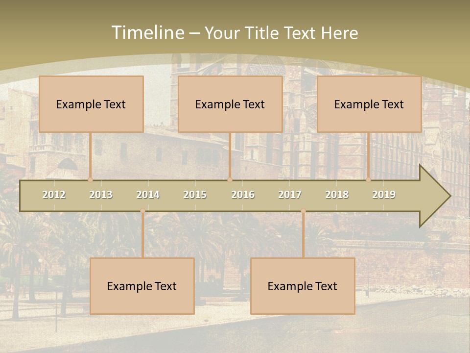 Vintage Town Green PowerPoint Template