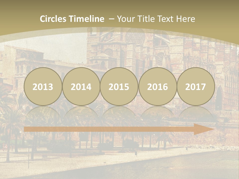 Vintage Town Green PowerPoint Template