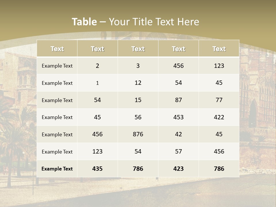 Vintage Town Green PowerPoint Template