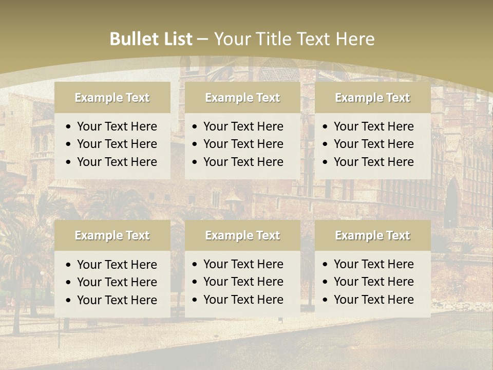 Vintage Town Green PowerPoint Template