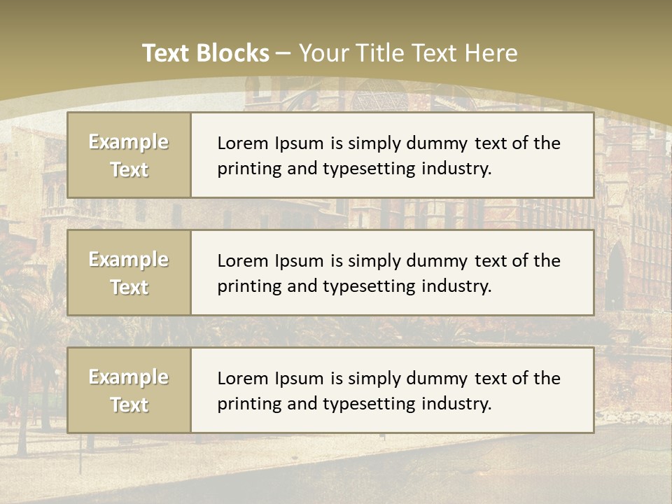 Vintage Town Green PowerPoint Template