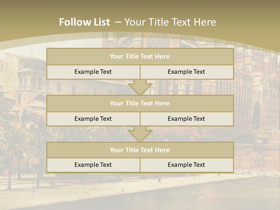 Vintage Town Green PowerPoint Template