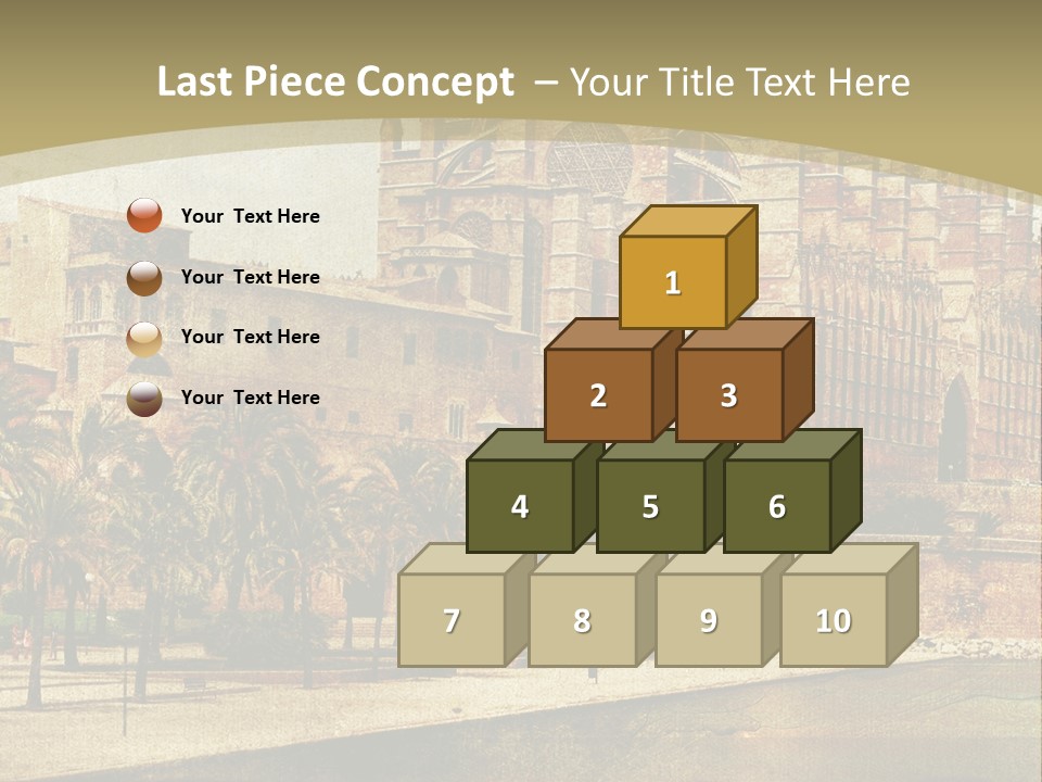 Vintage Town Green PowerPoint Template