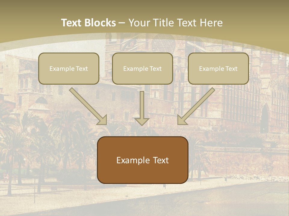Vintage Town Green PowerPoint Template
