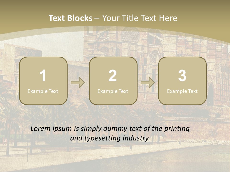 Vintage Town Green PowerPoint Template