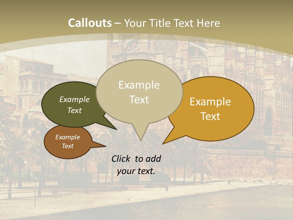 Vintage Town Green PowerPoint Template