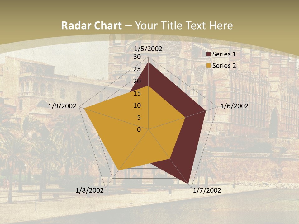 Vintage Town Green PowerPoint Template