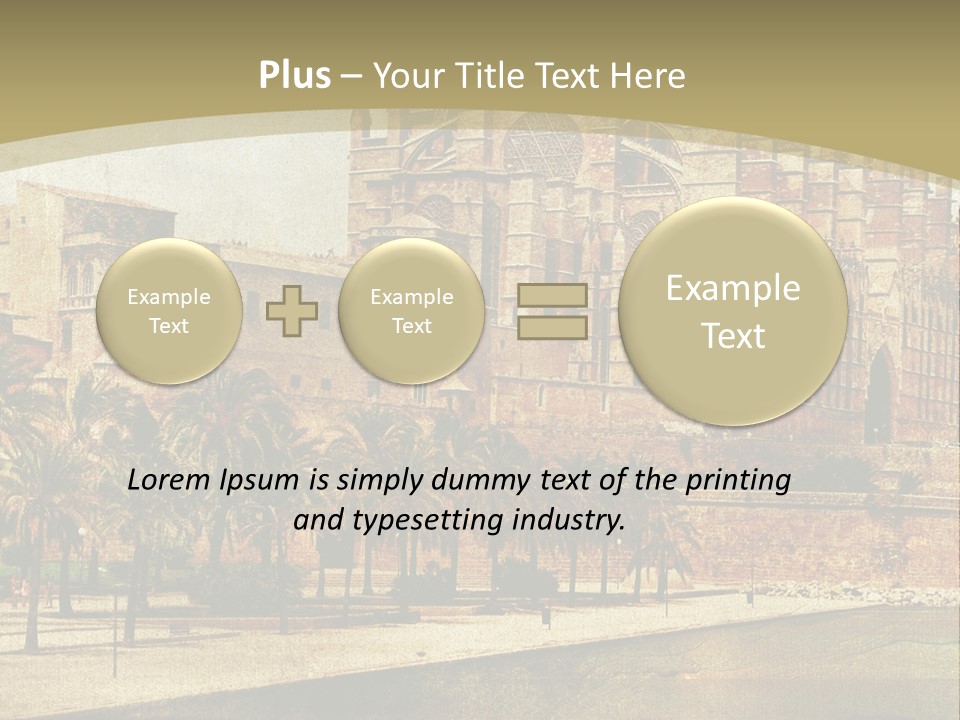 Vintage Town Green PowerPoint Template