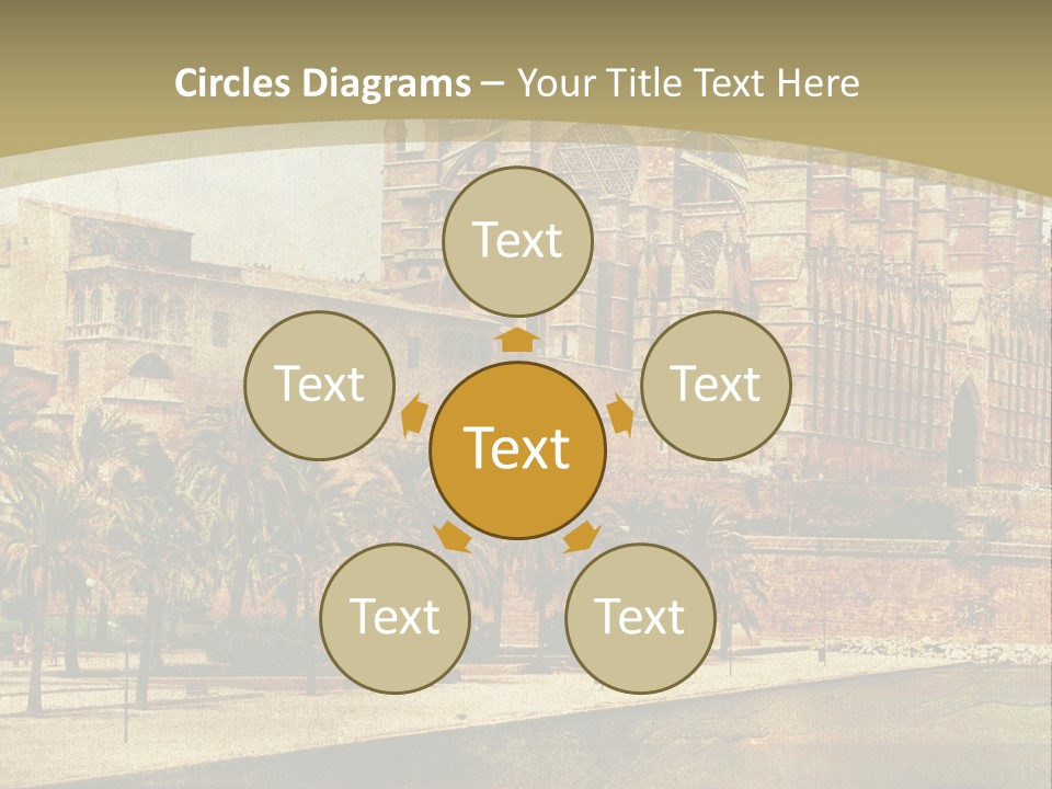 Vintage Town Green PowerPoint Template