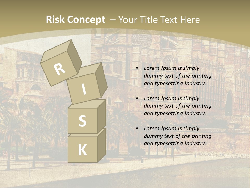 Vintage Town Green PowerPoint Template