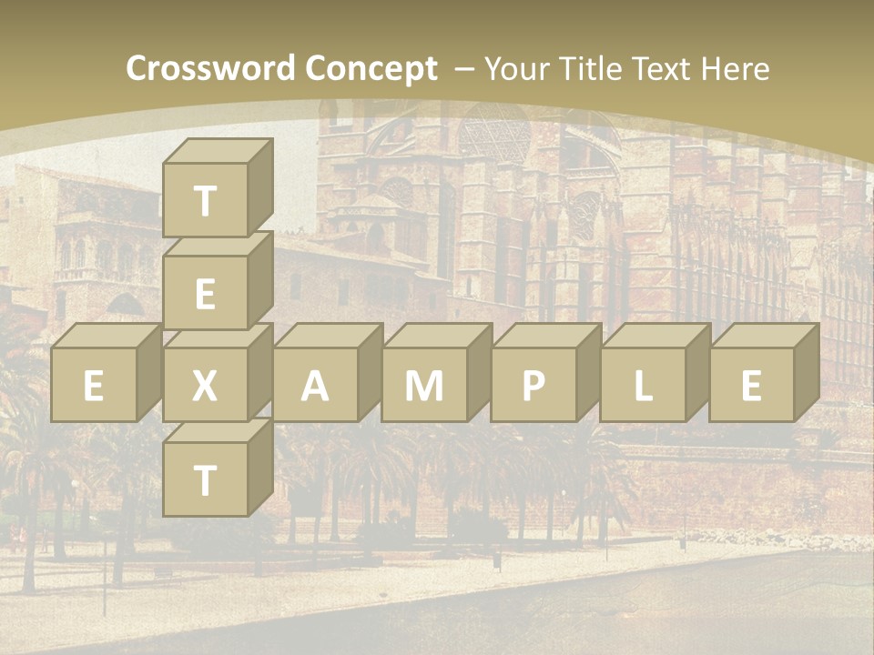 Vintage Town Green PowerPoint Template