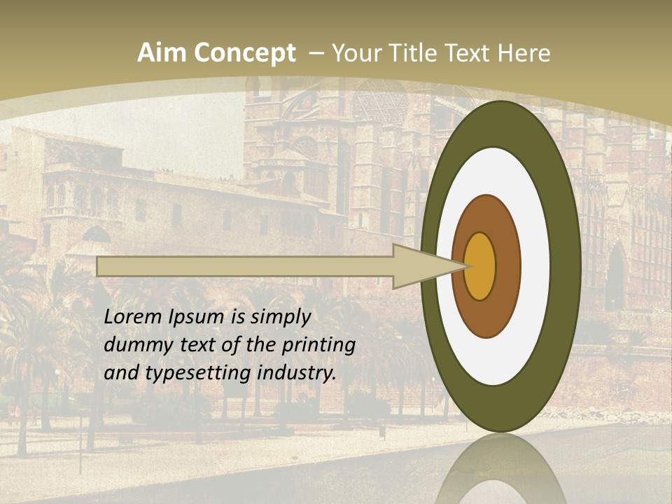 Vintage Town Green PowerPoint Template