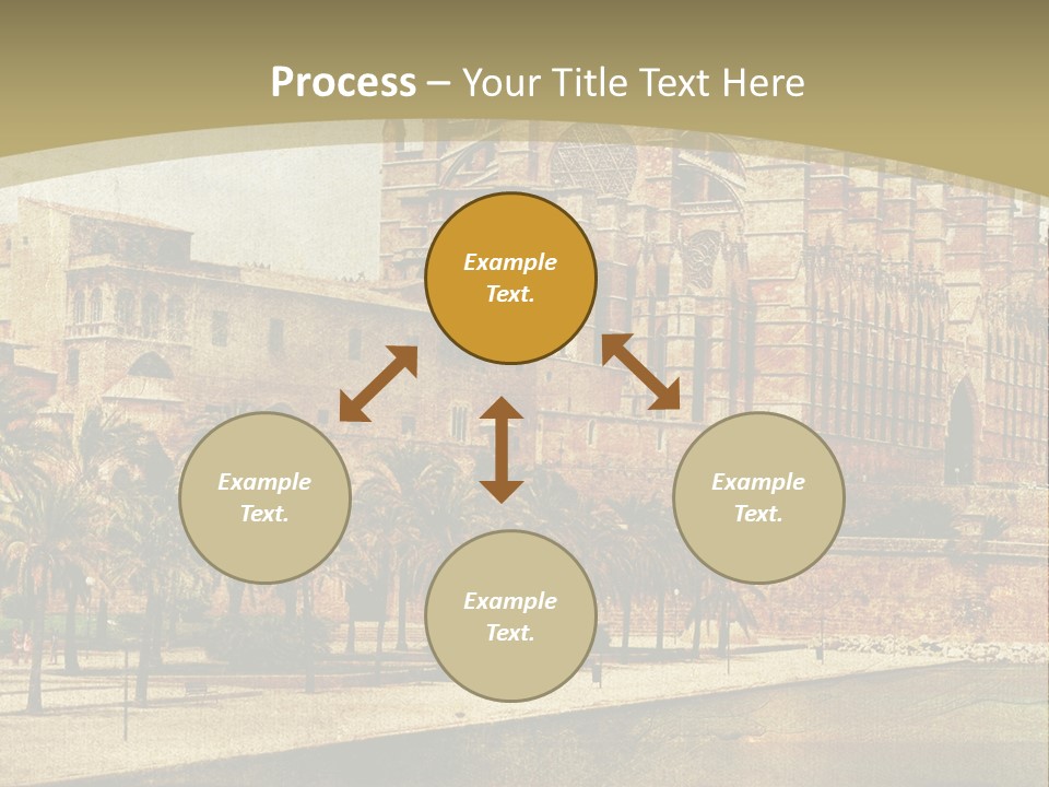 Vintage Town Green PowerPoint Template