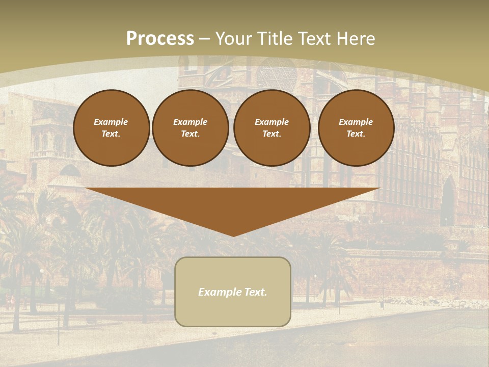 Vintage Town Green PowerPoint Template