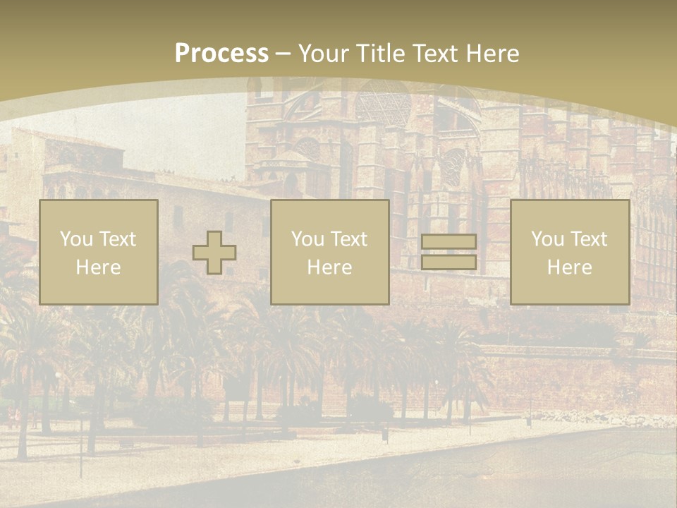 Vintage Town Green PowerPoint Template