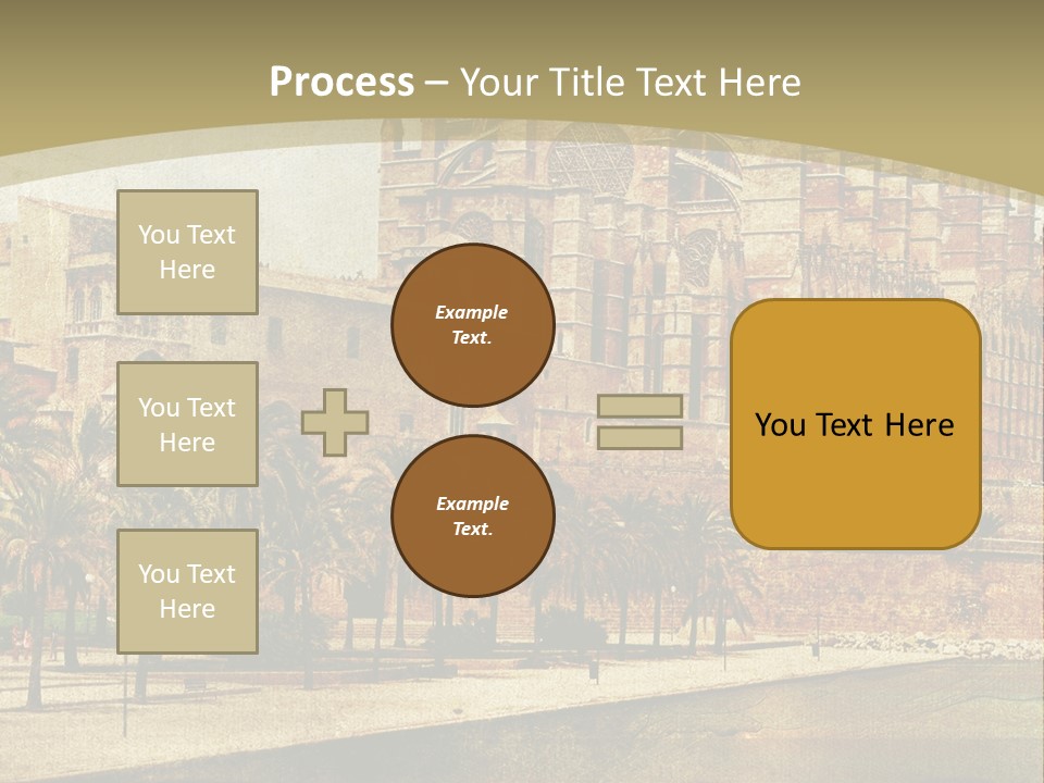 Vintage Town Green PowerPoint Template