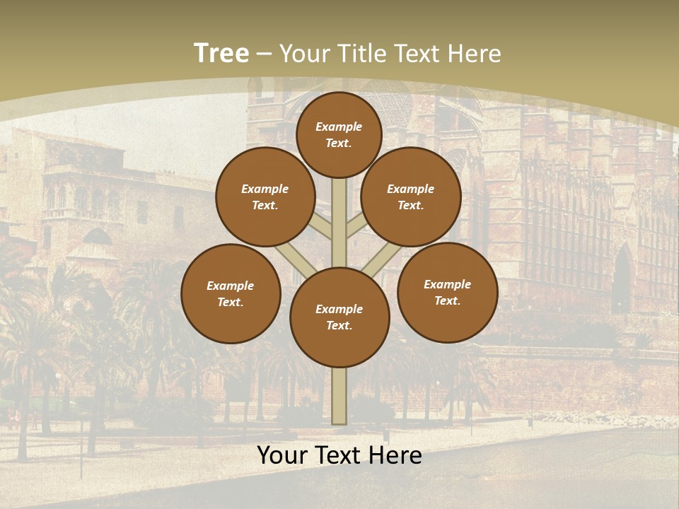 Vintage Town Green PowerPoint Template