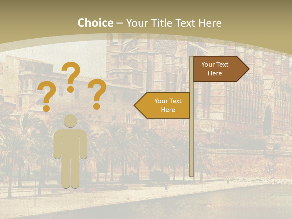 Vintage Town Green PowerPoint Template