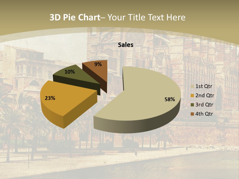 Vintage Town Green PowerPoint Template