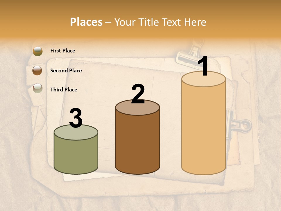 Crumpled Retro Picture PowerPoint Template