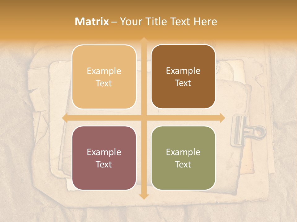 Crumpled Retro Picture PowerPoint Template