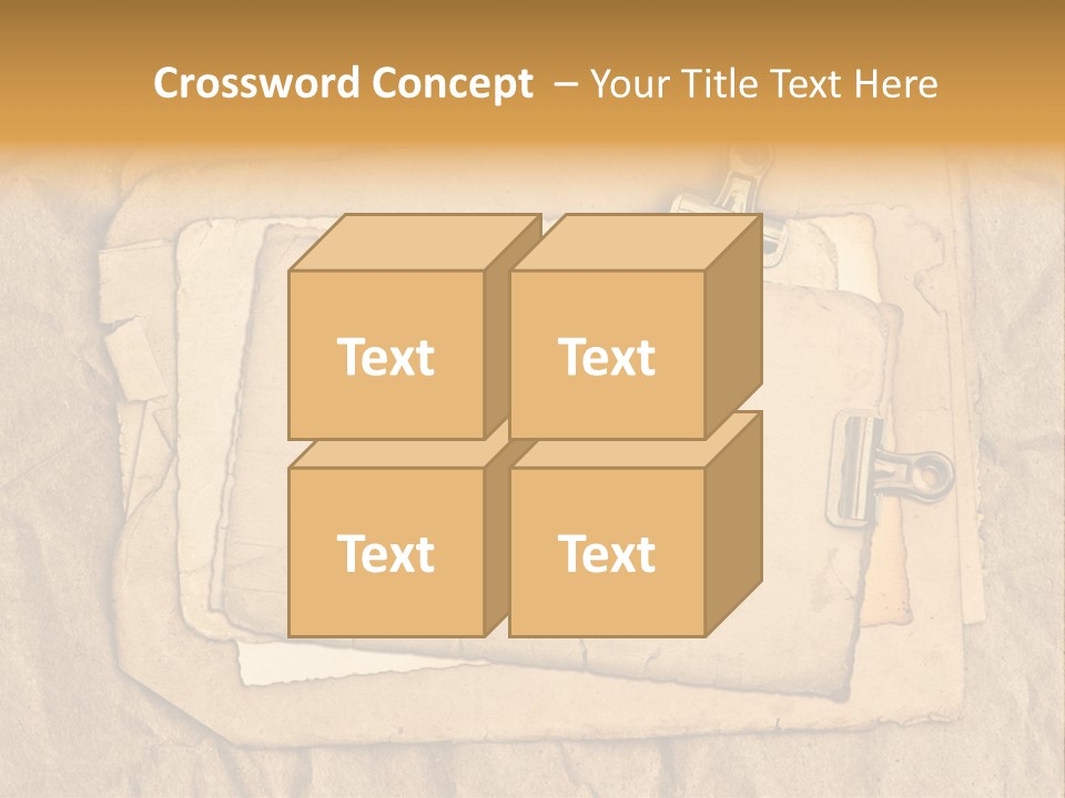 Crumpled Retro Picture PowerPoint Template