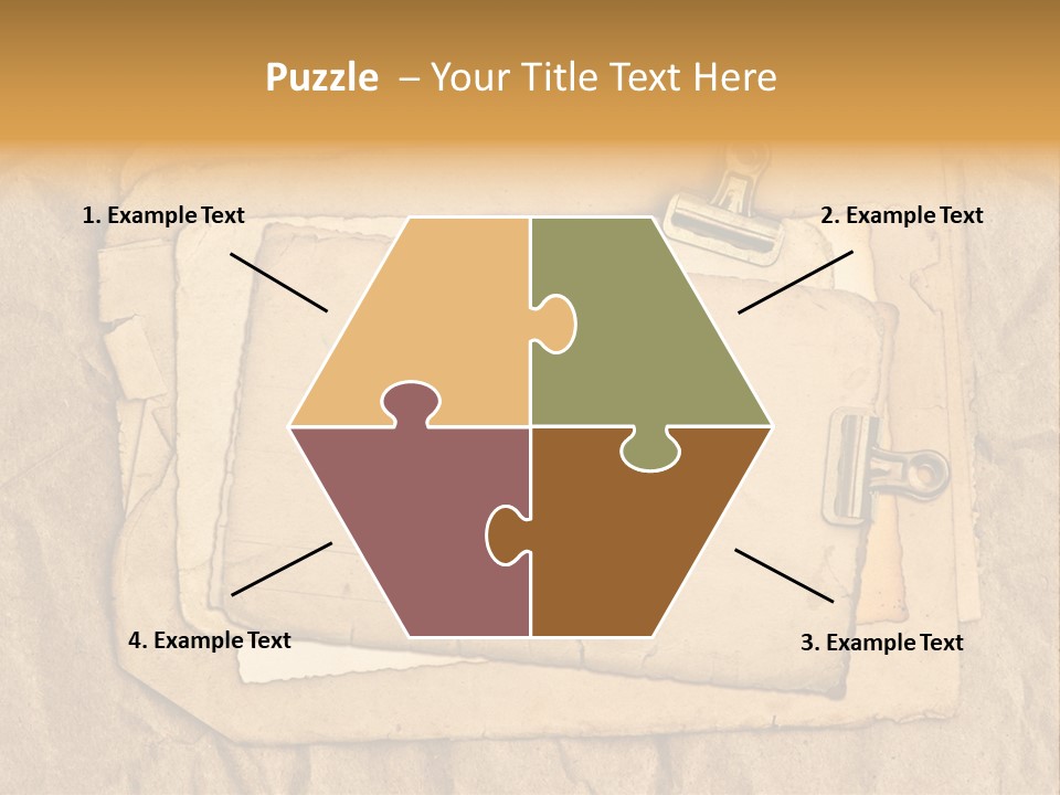 Crumpled Retro Picture PowerPoint Template