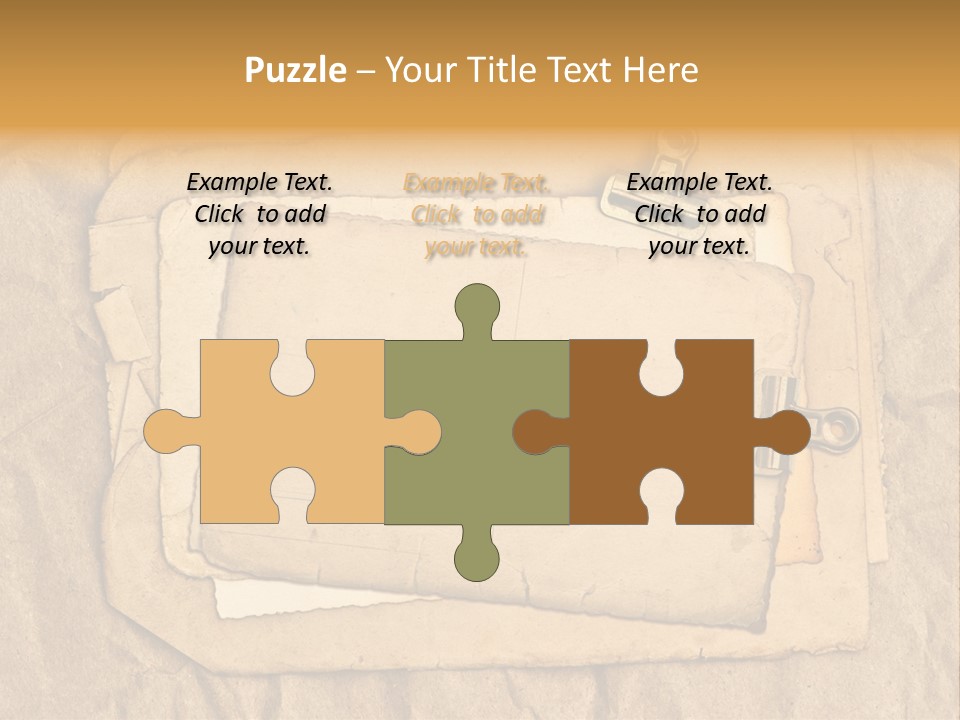 Crumpled Retro Picture PowerPoint Template