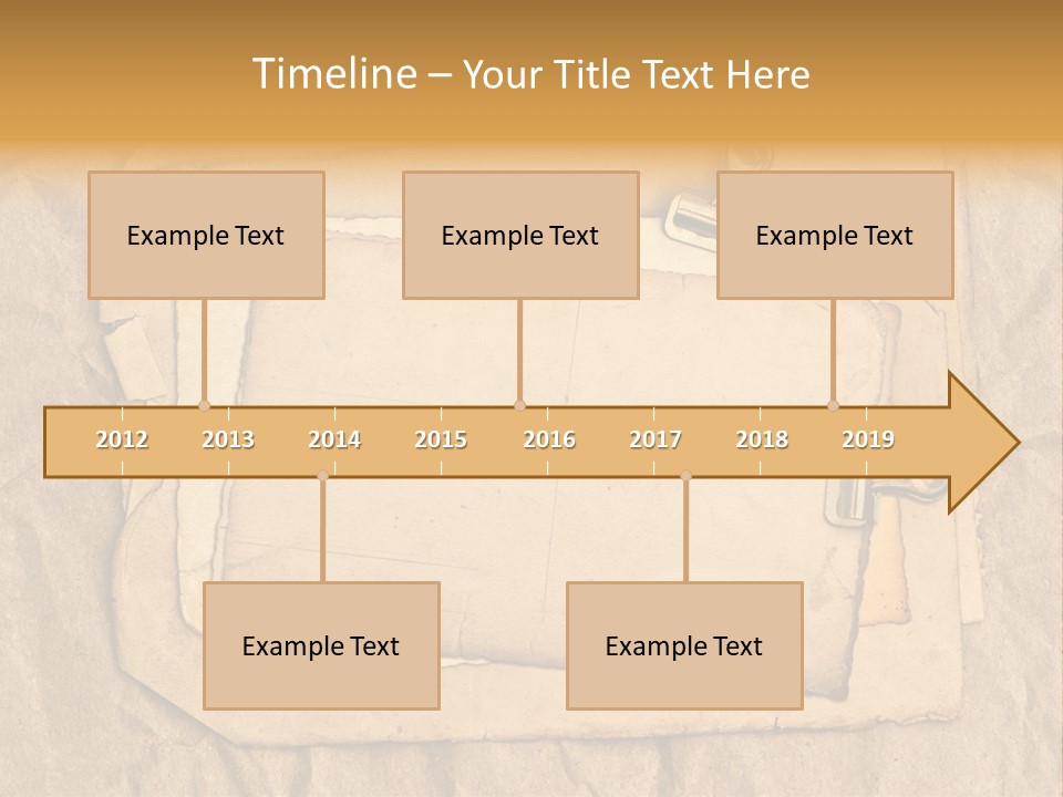 Crumpled Retro Picture PowerPoint Template