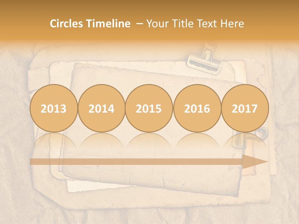 Crumpled Retro Picture PowerPoint Template