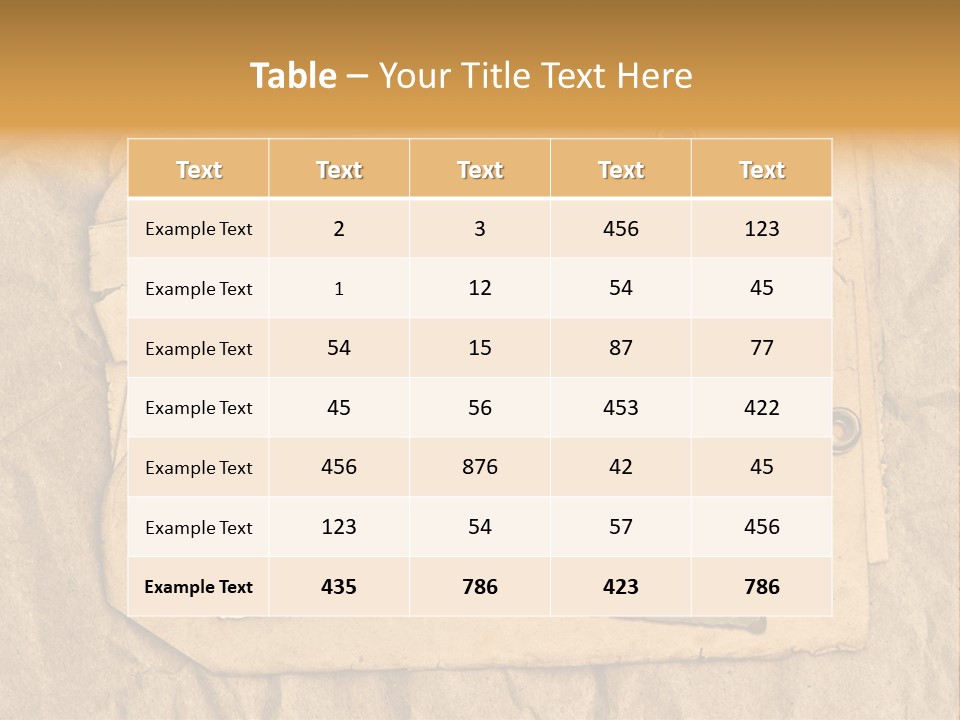 Crumpled Retro Picture PowerPoint Template