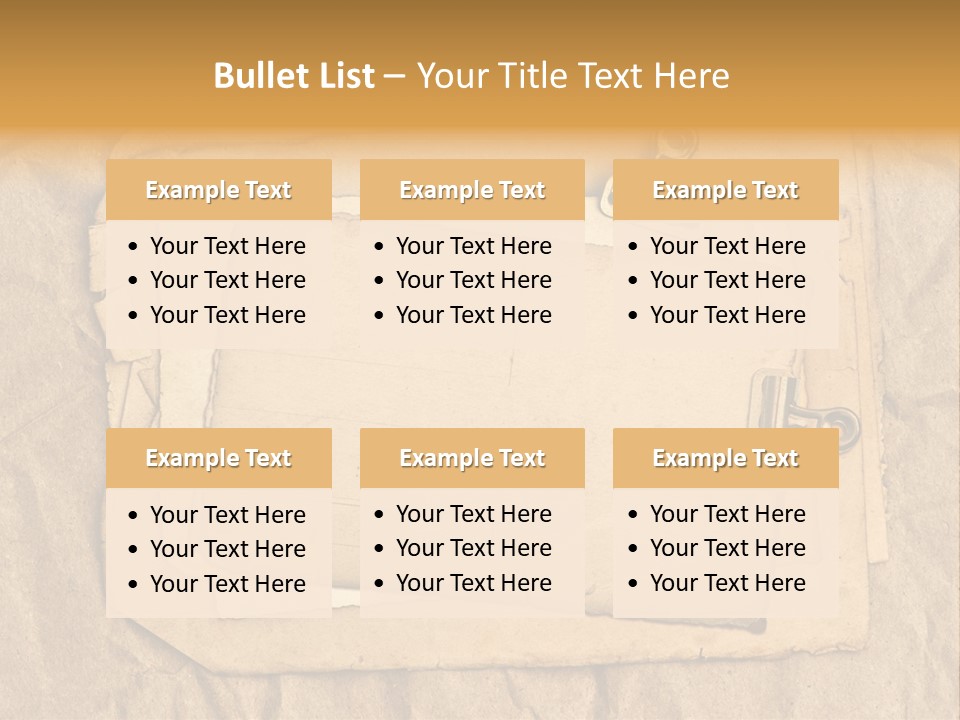 Crumpled Retro Picture PowerPoint Template