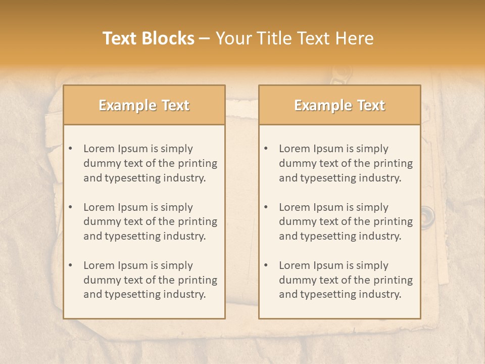 Crumpled Retro Picture PowerPoint Template