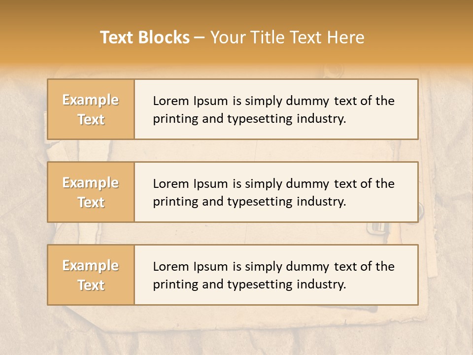 Crumpled Retro Picture PowerPoint Template