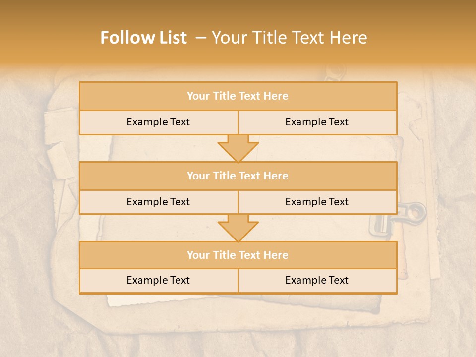 Crumpled Retro Picture PowerPoint Template
