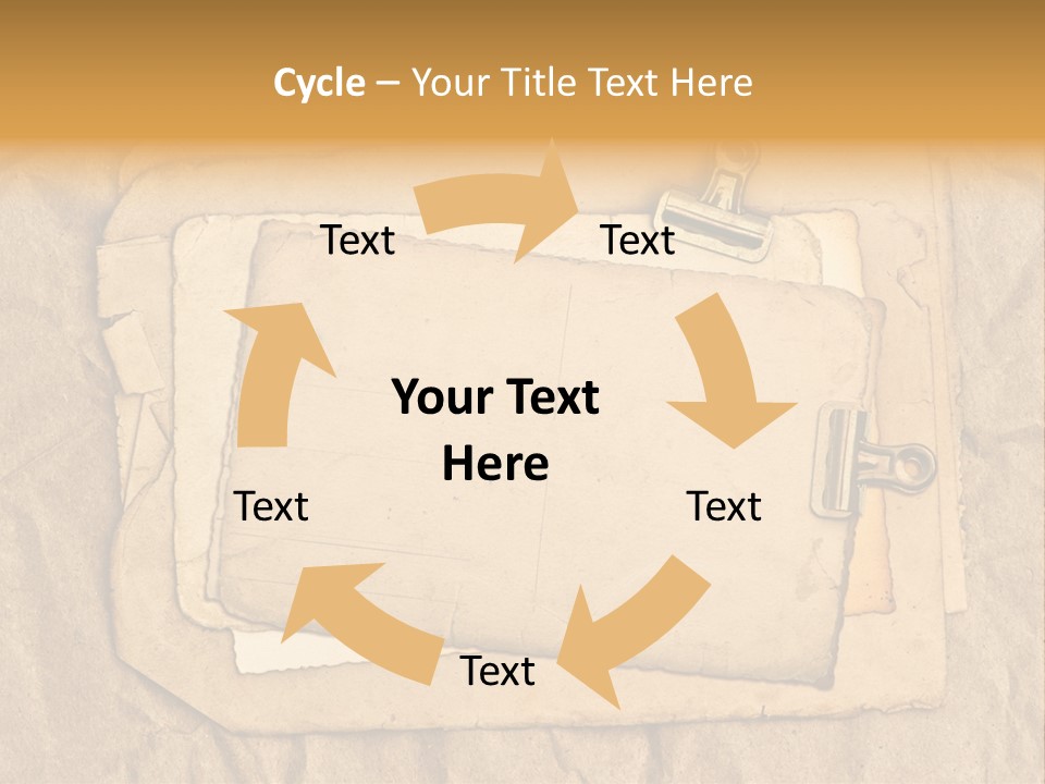 Crumpled Retro Picture PowerPoint Template